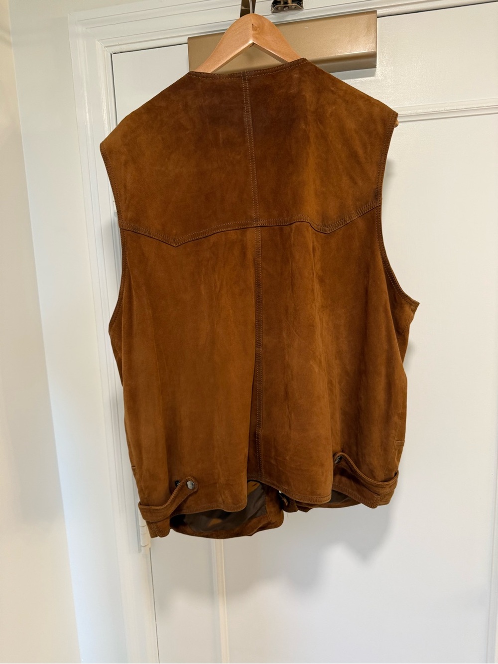 Brown Suede Vest - Men's Casual Western Style